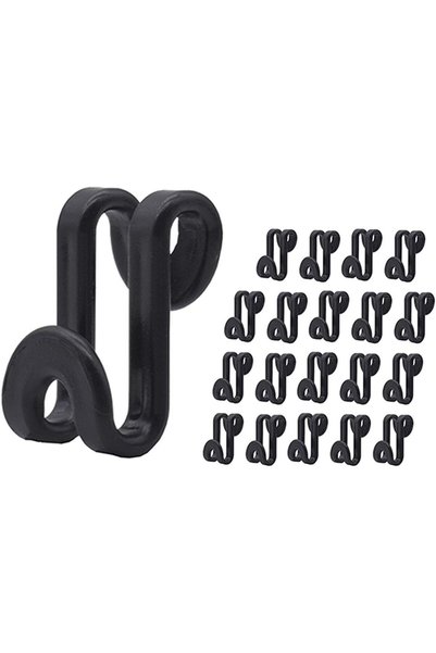 Generic 60 Pcs Clothes Hanger Connector Hooks, for Velvet Huggable Hangers, W...