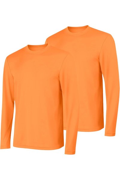 Generic Sport Men's Long-Sleeve T-Shirt Pack, Cool DRI Moisture-Wicking Perfo...