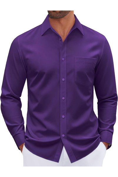 Generic mens Mens Dress Shirts Button Down Shirt (pack of 1)