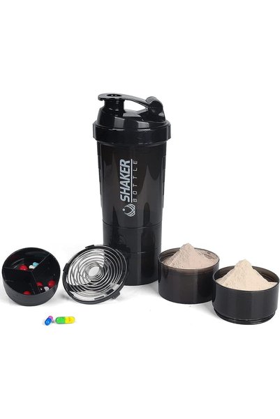 Generic Protein shaker bottle, 100% bpa-free leak proof, for protein mixes or...