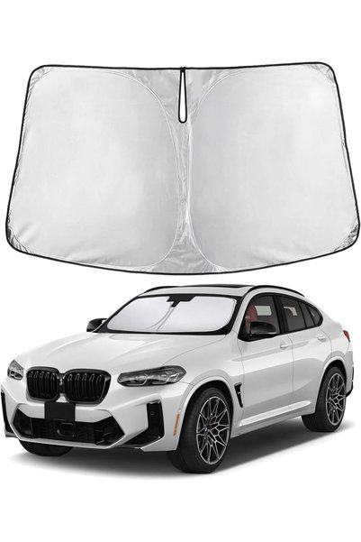 Generic واقي شمس للزجاج الأمامي لسيارة BMW X4 2019-2023 2024 2025، حاجب شمس ل...