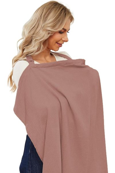 Generic Muslin Nursing Cover for Baby Breastfeeding, Breathable Privacy Nursi...