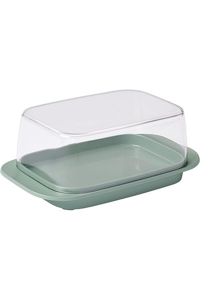 Generic Butter Dish, Nordic Sage
