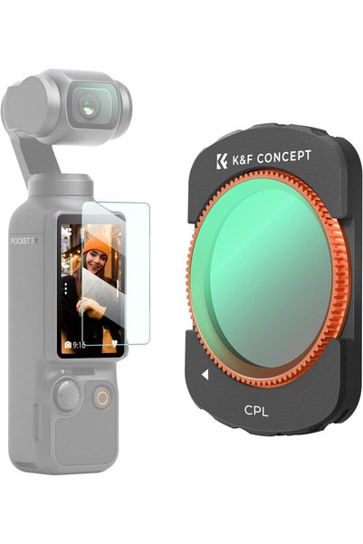 Generic فلاتر CPL متوافقة مع DJI Osmo Pocket 3، طبقات متعددة من الطلاء مع إطا...