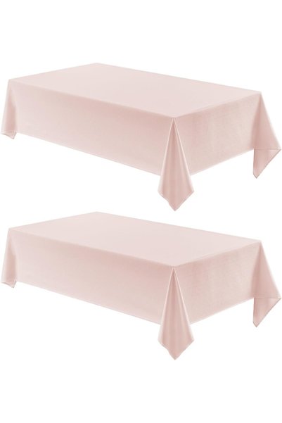 Generic 2 Pack Rectangle Tablecloth, 60x120 inch, Water Resistant Wrinkle Fre...