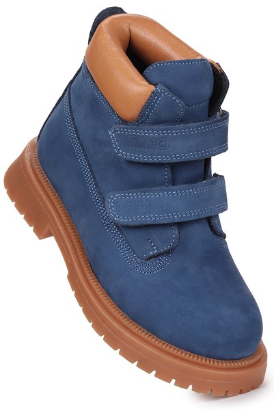 Kiko Kids Catsa Δερμάτινα Παπούτσια-Μπότες για Αγόρια με Βέλκρο για Casual Χρήση