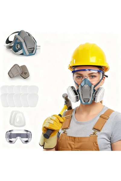Generic Respirator Mask, Reusable Face Mask, with Dual Filtration System and ...