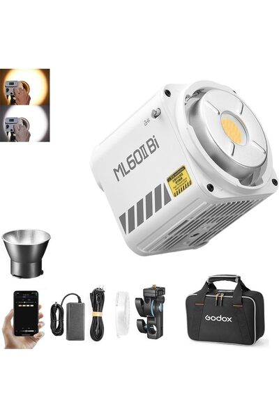 Generic ضوء فيديو LED محمول ثنائي اللون ML60IIBi، 2800K-6500K، مع تحكم عبر ال...