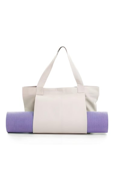 Generic Brand Geantă de umăr din pânză kaki pentru saltea de yoga și echipame...