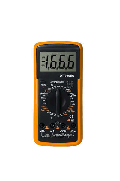 FOXMAG24 MRG P-DT9205A Ψηφιακό Πολύμετρο, Κίτρινο-Μαύρο, 1999 Μετρήσεις, Μπατ...