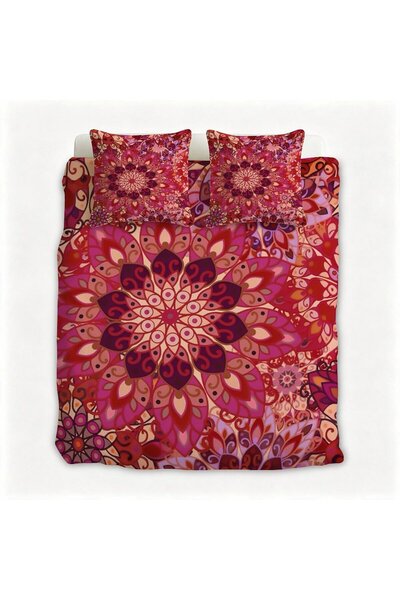 Generic Decorative Print Flannel 3Pcs Bed Set, Anti-Pilling Fabric, Comfortab...