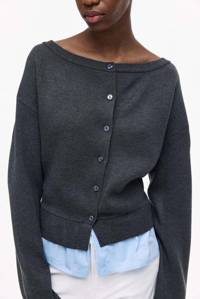 H&M Layered off-the-shoulder cardigan