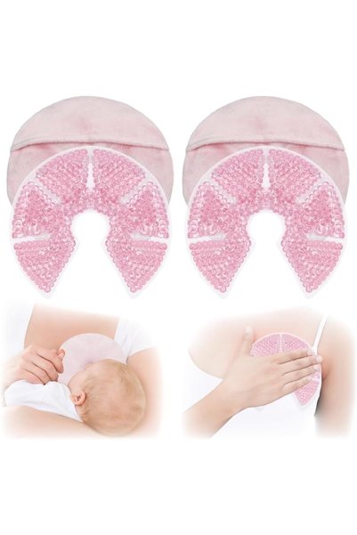 Generic عبوة علاج الثدي بالجل الساخن والبارد، كمادات ثلج للثدي للرضاعة الطبيع...