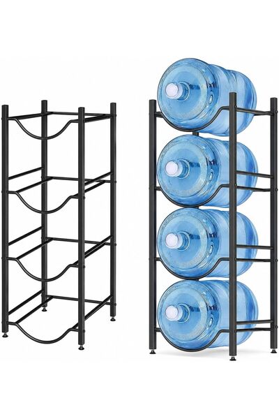 Generic Water Bottle Storage Stand, 4-Tier Water Bottle Holder, 5 Gallons Hea...