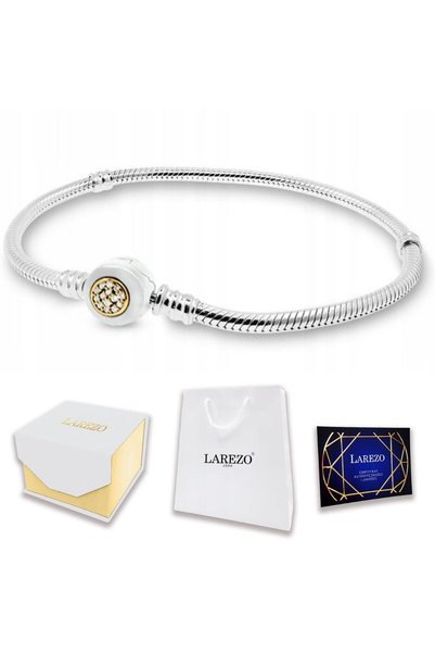 Larezo Brățară Argint 925, Modulară Charms Șarpe, Argintiu, Pentru Damă, Eleg...