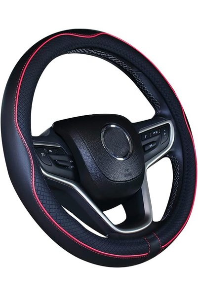 Generic New Microfiber Leather Steering Wheel Cover for Truck Tundra (Black R...