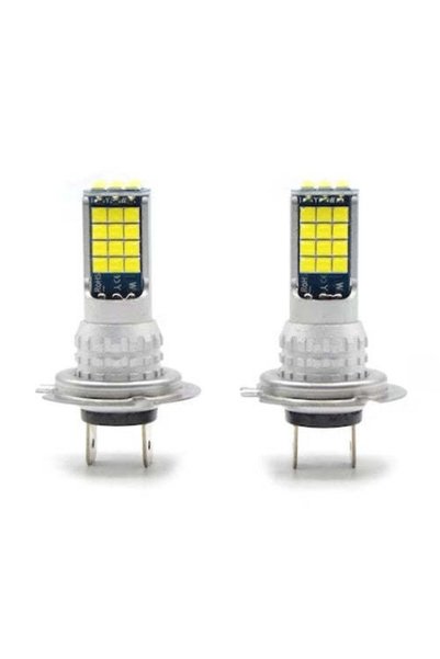FOXMAG24 Комплект H7 LED крушки за кола, 2 бр., 90W/крушка, 6000K, Сребрист