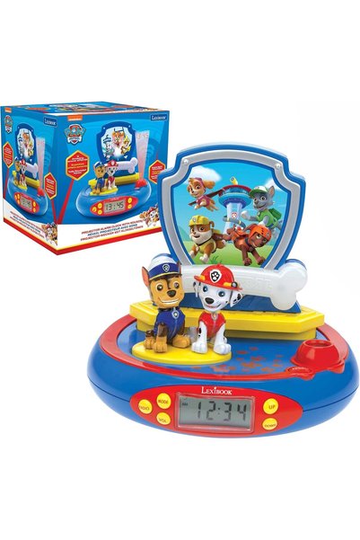 Generic Paw Patrol Chase Projector Clock, Built-In Night Light, Time Projecti...