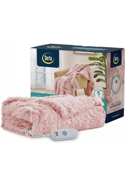 Generic Mila Shaggy Throw - Ultra Soft Long Faux Fur Electric Blanket, Fast H...
