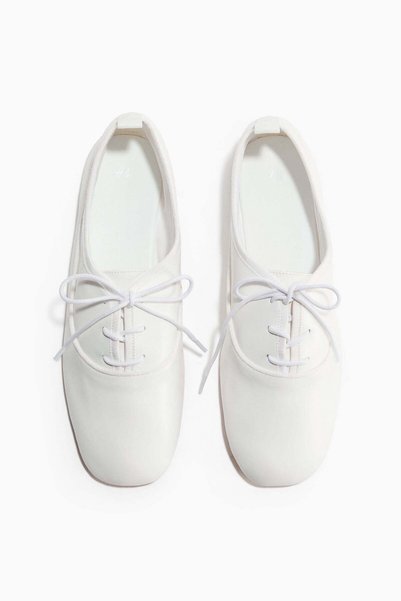 H&M Lace-up ballet flats