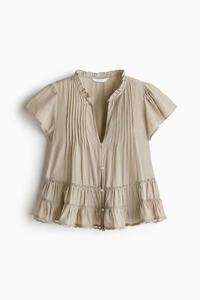 H&M Puff-sleeved blouse