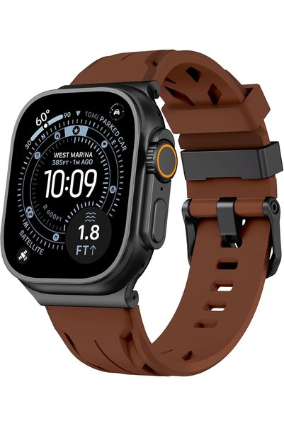 Generic Compatible with Apple Watch Band 49mm Ultra 4 3 2 1, Silicone Straps ...