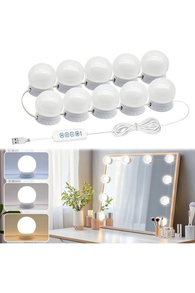 Generic Vanity Lights for Mirror, Hollywood Style Vanity Lights with 10 dimma...