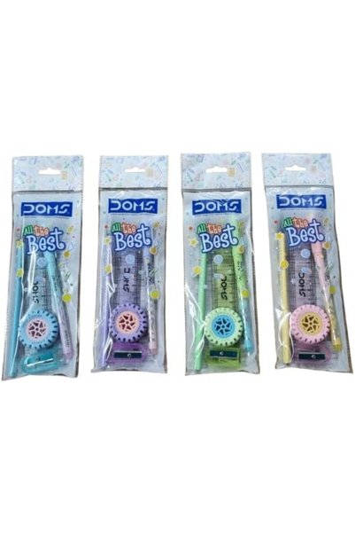 Generic All The Best Stationery Kit| Includes 1 Each- Inxify Plus Ballpen Blu...