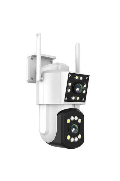 FOXMAG24 Wireless surveillance camera, dual, 365° angle, HD resolution, LED l...