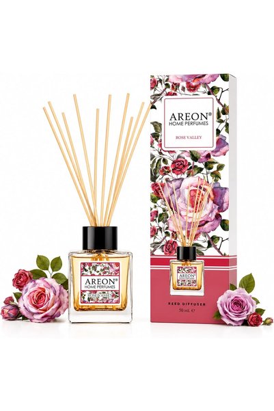Generic معطر منزلي بالعود 50 مل 10 عيدان خيزران - وادي الورد