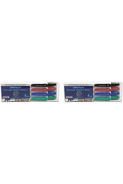 Generic Retractable Dry Erase Markers 4col: Fine Tip Assorted Colors Low Odor...