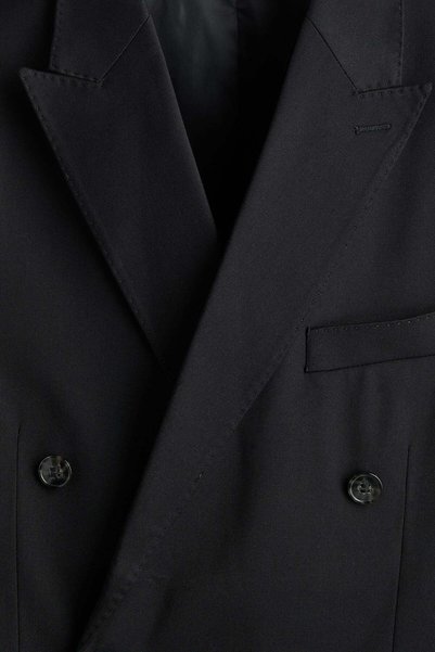 H&M سترة مزدوجة الصدر بقصّة عادية