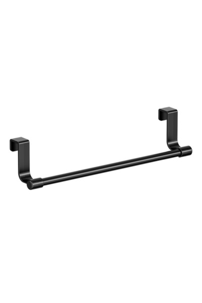 Generic Brand Suport de prosoape montat pe perete din oțel inoxidabil negru p...