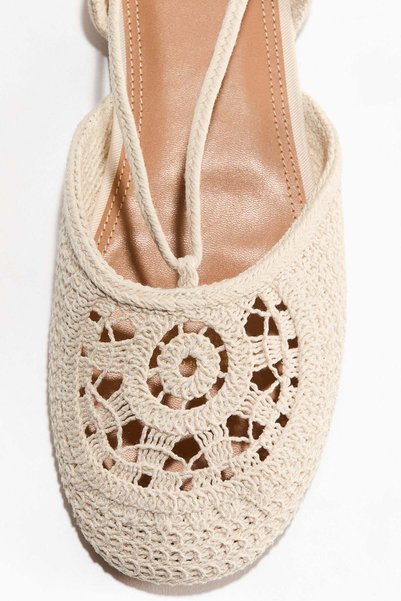 H&M Crochet-look ballet flats