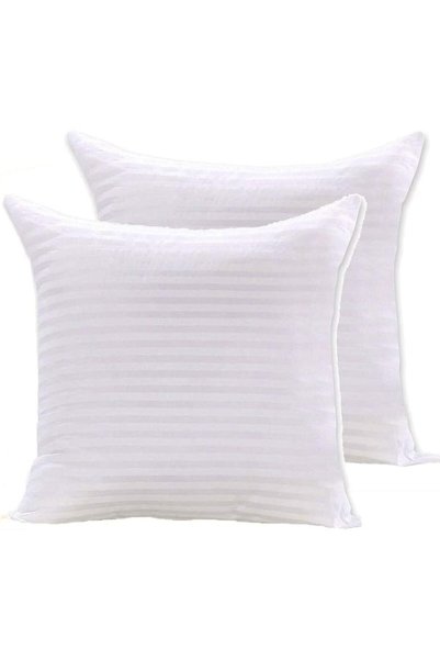 Generic Soft Stripe Hotel CUShion Pack of 2 Pieces- 45 X 45 cm, C-1-2 By Home...