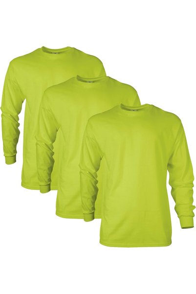 Generic mens Ultra Cotton Long Sleeve T-shirt, Style G2400, Multipack T-Shirt...