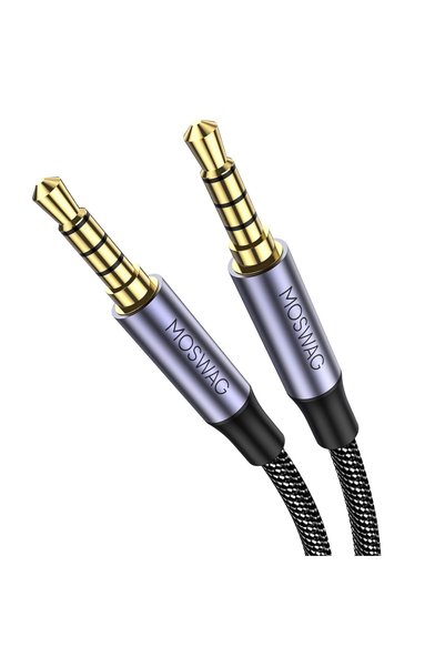 Generic 3.5mm Audio Cable Male to Male Audio Cable 4 Pole Stereo Aux Cable Au...