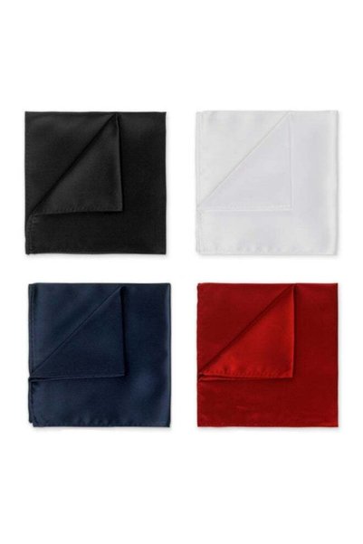 Arabest Solid Color Men's Pocket Square Handkerchiefs for Wedding Party