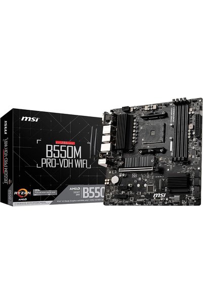 Generic MB5033 B550M PRO-VDH WIFI متوافق مع معالجات Ryzen 5000 (AM4)، مزود بم...