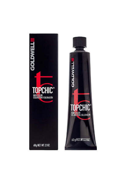 GOLDWELL Vopsea de par permanenta Topchic 8N@GB Blond Deschis Auriu Bej 60ml