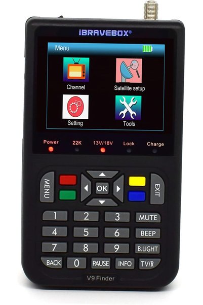 Generic جهاز قياس إشارة الأقمار الصناعية الرقمي V9 Finder بشاشة LCD مقاس 3.5 ...