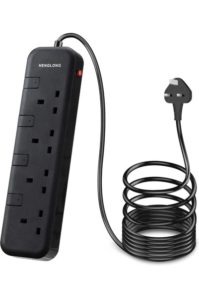 Generic 4 Way Extension Cord 3m Power Cable, Multi Plug Extension Sockets wit...