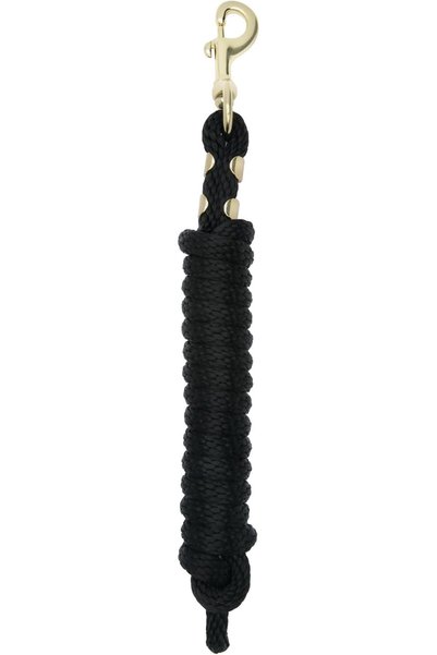 Generic حبل ربط من الجلد والبولي يوريثان من ويفر، أسود، 5/8" × 8'