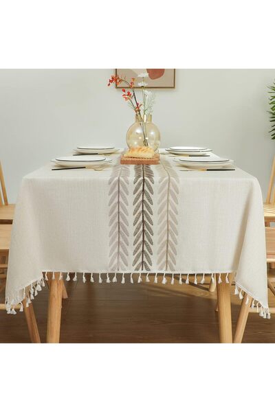 Generic Tablecloth for Dining Table Rustic Farmhouse Kitchen Table Cloth Coff...