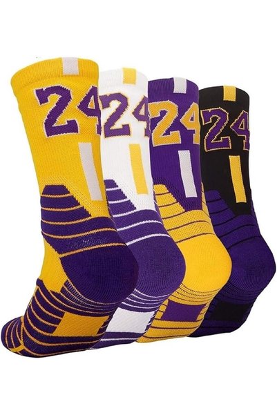 Generic Pairs Basketball Socks,Athletic Running Socks Compression Cushion Spo...