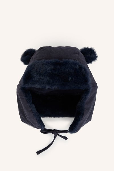 DeFacto Men's Baby Faux Fur Pilot Hat with Ear Flaps H7332A526WN