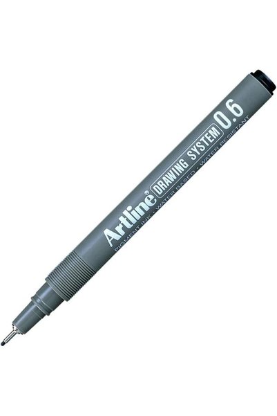 Generic طقم أقلام رسم EK236 مكون من 12 قطعة، رأس 0.6 مم، أسود