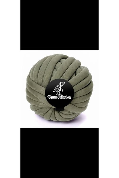 UMRA collection خيط مارشميلو، لون أخضر بترولي، 730 جرام، خيط للحياكة اليدوية.