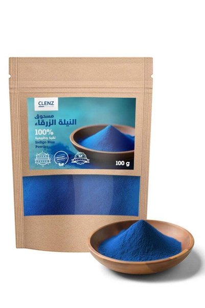 clenz مسحوق أزرق نيلي - 100 غرام