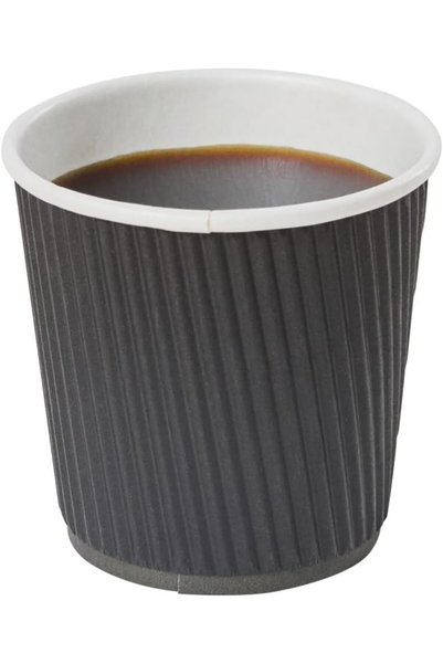 Generic أكواب قهوة سعة 4 أونصات، 25 مموجة، للاستخدام مرة واحدة، ورقية - مانعة...